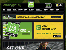 Tablet Screenshot of coerver.net